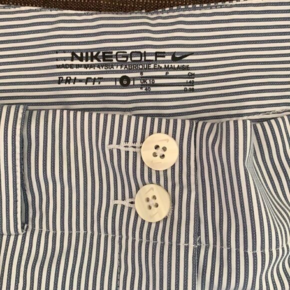 EUC WOMEN’S NIKE GOLF SIZE 6 PINSTRIPED SHORTS - Picture 3 of 7